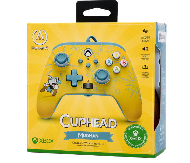 PowerA XS Pad przewodowy Enhanced Cuphead Mugman - 1129182 - zdjęcie 7